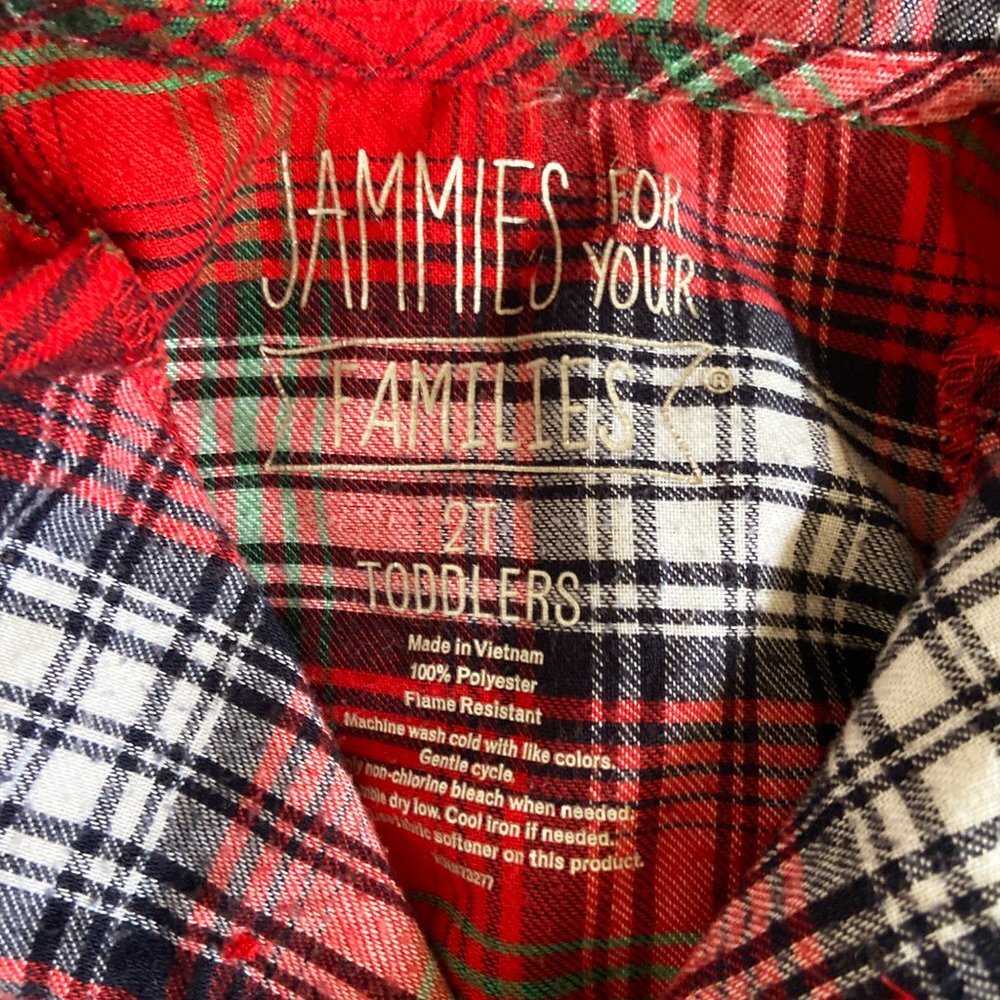 JAMMIES FOR YOUR FAMILIES | Plaid Toddler Button-Down Pajama Set - Picture 2 of 7